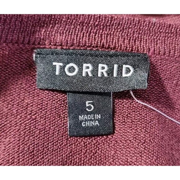 TORRID Womens Open Front Cardigan Plus Size 5X Light Weight Hight Low Hem 325A - Picture 4 of 7